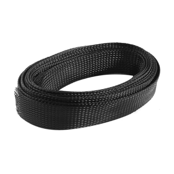 Kable Kontrol® Cobra® Expandable PET Braided Sleeving - 1/2 Insider Diameter - 100' Length - Black